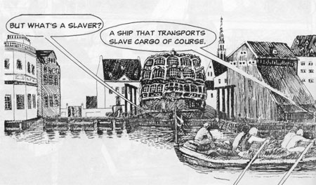 From the cartoon - Loading the Fredensborg in Copenhagen